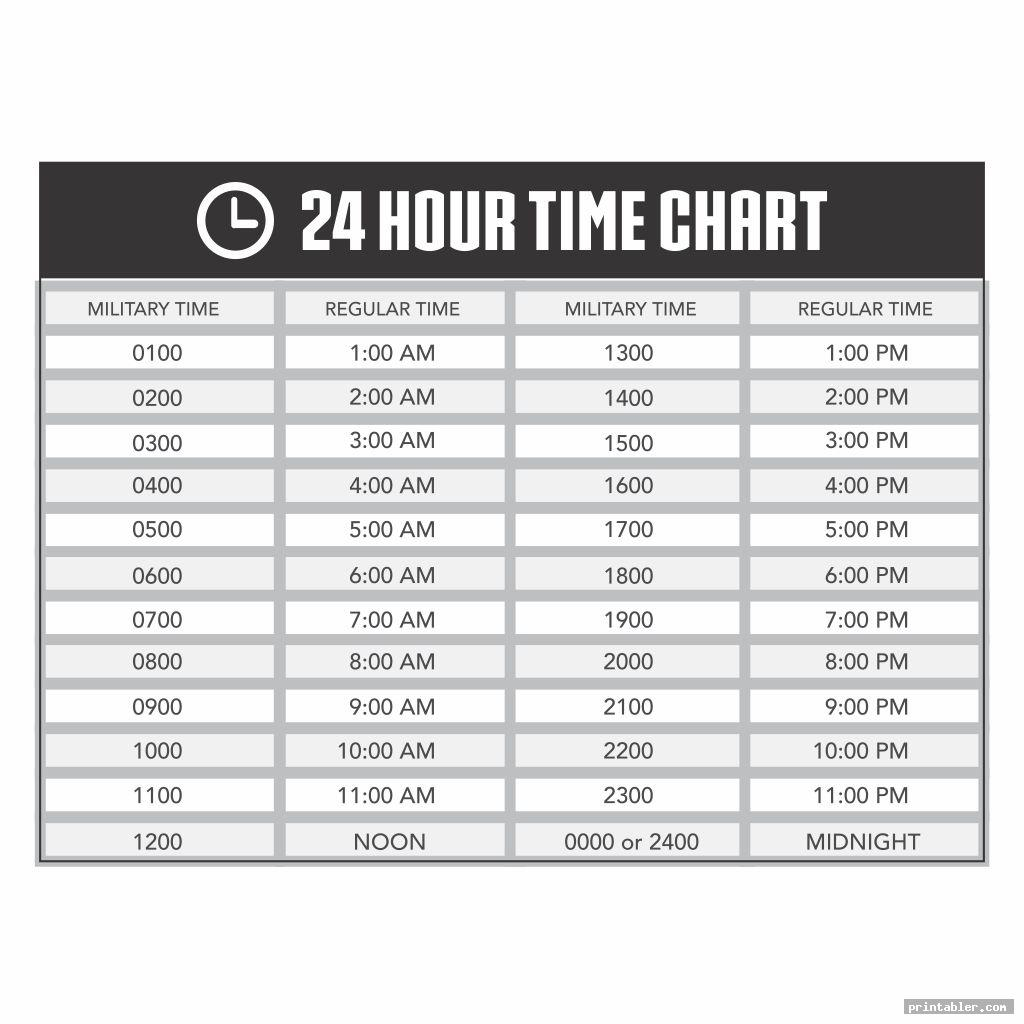 24 Hour Clock Worksheet