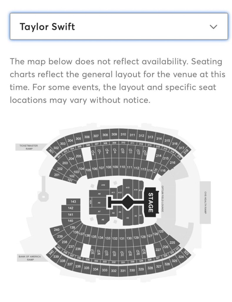 Eras Tour Tampa Seating Chart