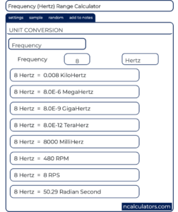 Frequency Conversion Calculator