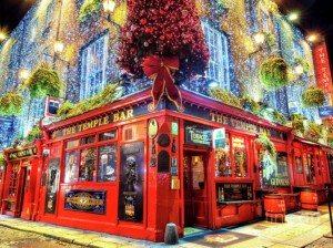 It s A Temple Bar Christmas In Dublin Photograph By John Rizzuto Pixels