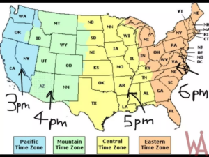 Time Zone Map Of The USA With Time Different WhatsAnswer Time Zone